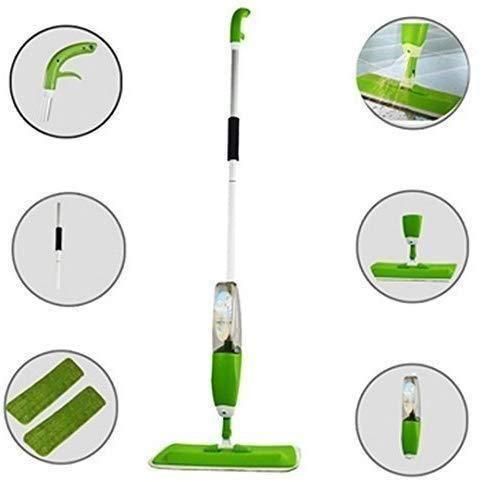360° Floor Spray Mop – Refillable Bottle, Microfiber Pad | Wet & Dry Cleaning for All Surfaces