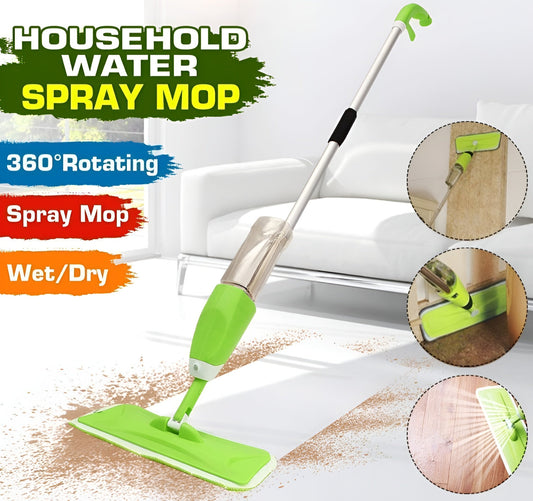 360° Floor Spray Mop – Refillable Bottle, Microfiber Pad | Wet & Dry Cleaning for All Surfaces